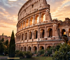 Synthetic view of the Colosseum, Rome
